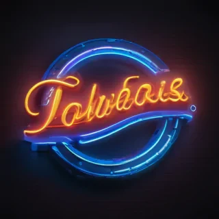 neon sign mockup