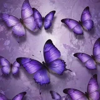 purple butterflies wallpaper