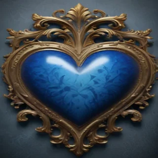 blue heart wallpaper