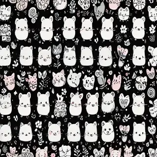 cute backgrounds black