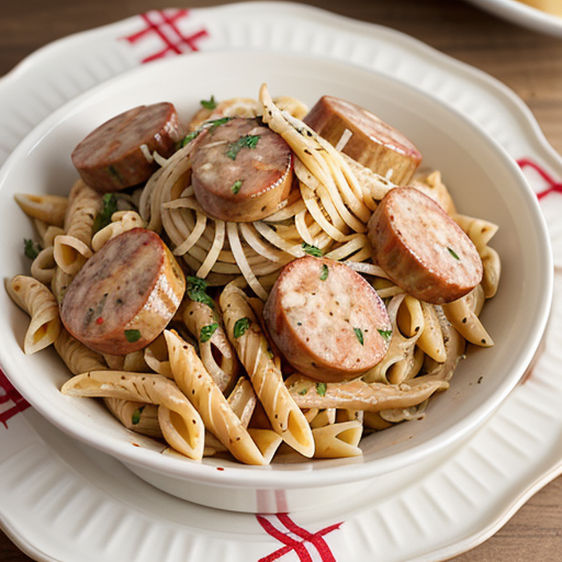 cajun pasta with andouille sausage