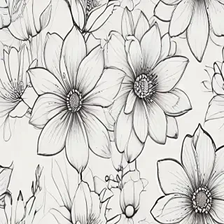 flower line work