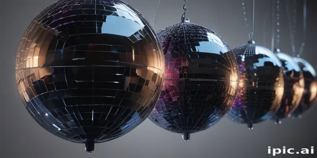transparent disco balls