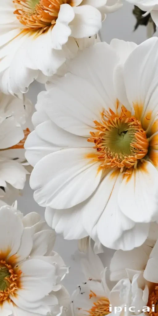 flower white background