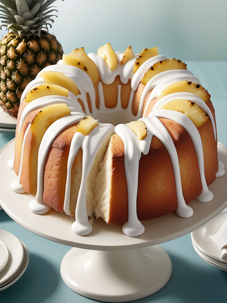 pineapple angel food cake ww