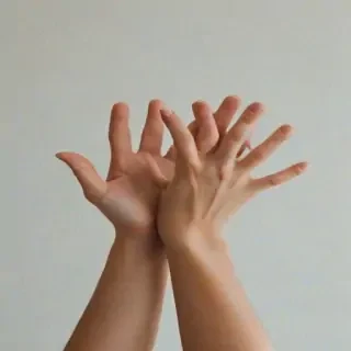 hands reaching