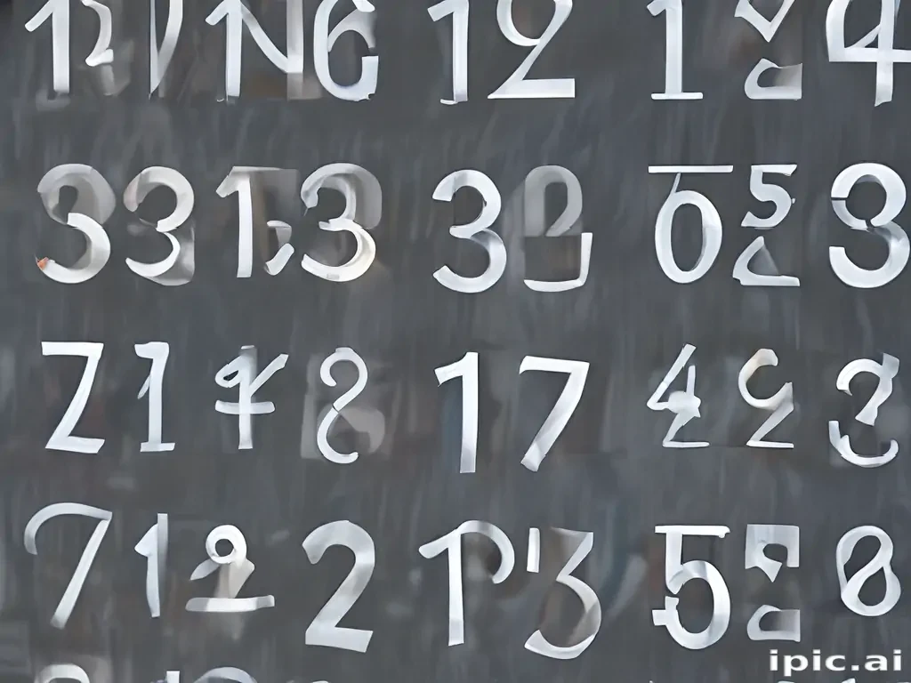 transparent numbers