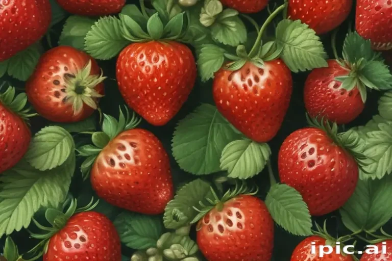 strawberry wallpaper aesthetic