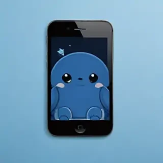 blue cute wallpaper for iphone