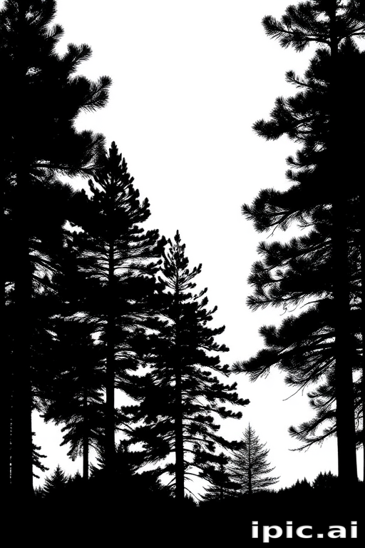 pine tree silhouette png
