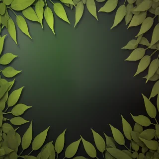 background with green leaves