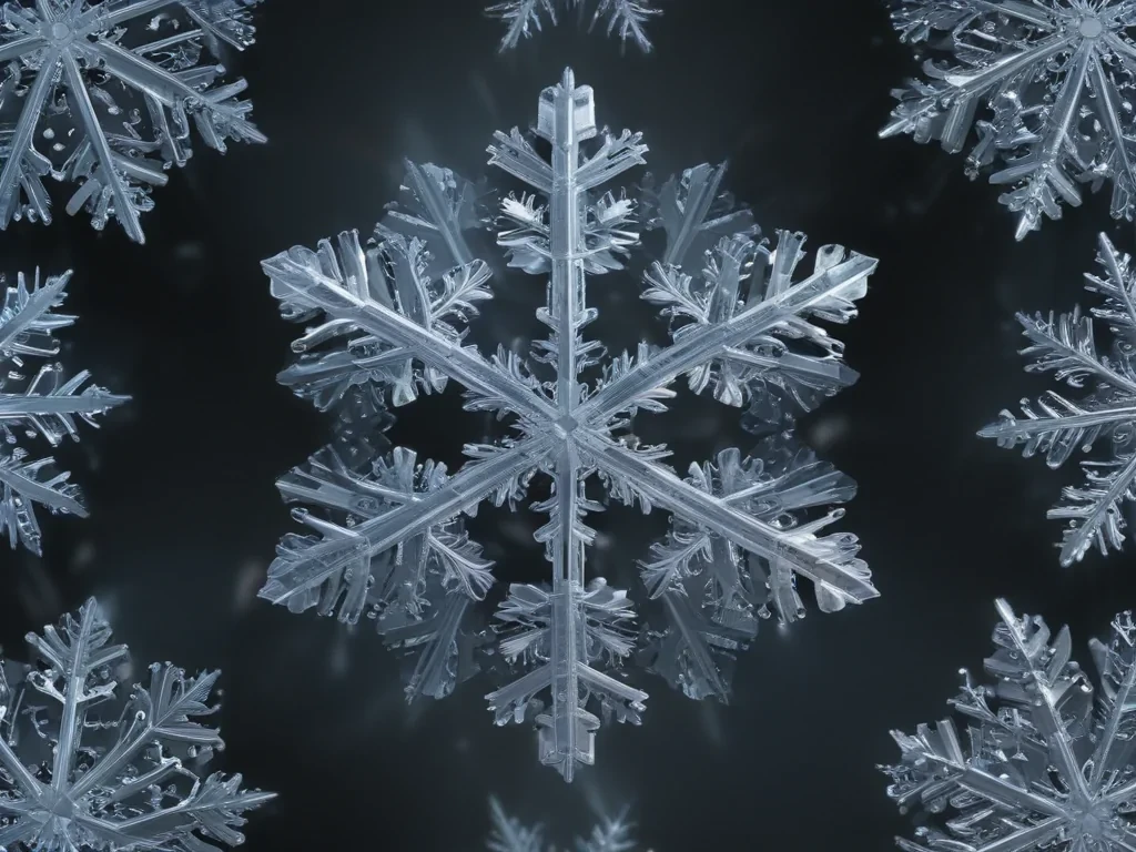 transparent snowflakes