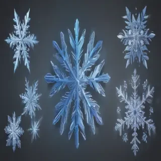 snowflake clipart with transparent background