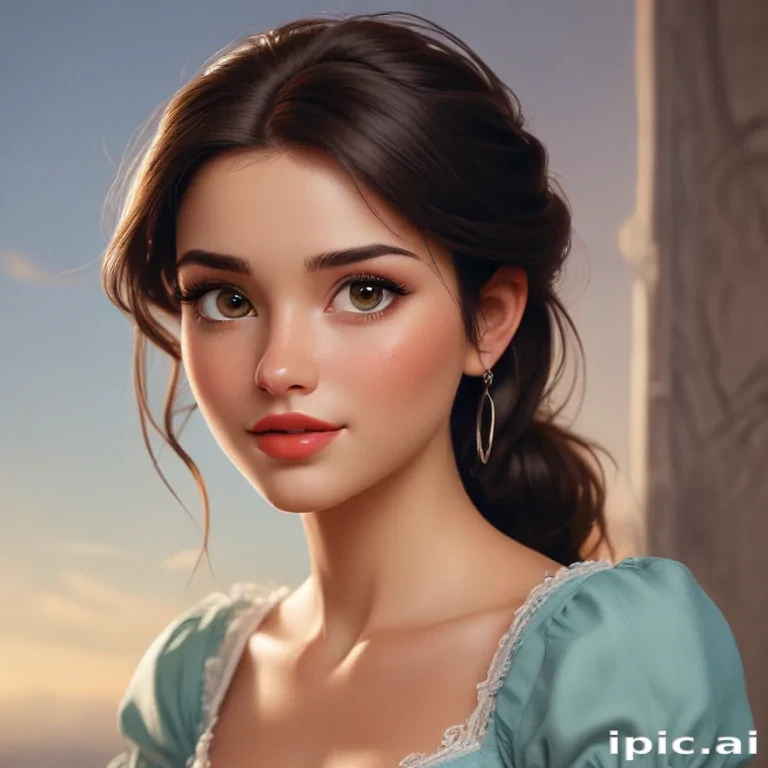 brunette cartoon characters