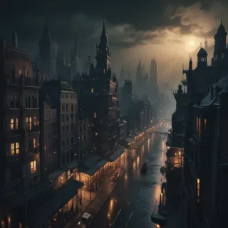 dark city background