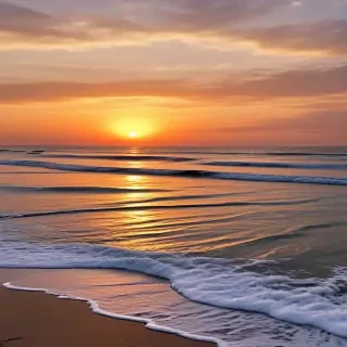 beach background sunset