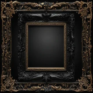 black frame transparent