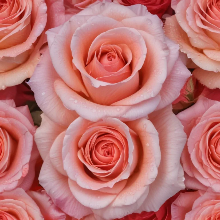 rose with background