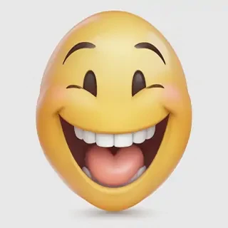 transparent laughing emoji