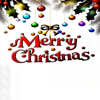transparent merry christmas