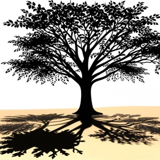 tree shadow png