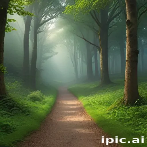 beautiful magical forest background