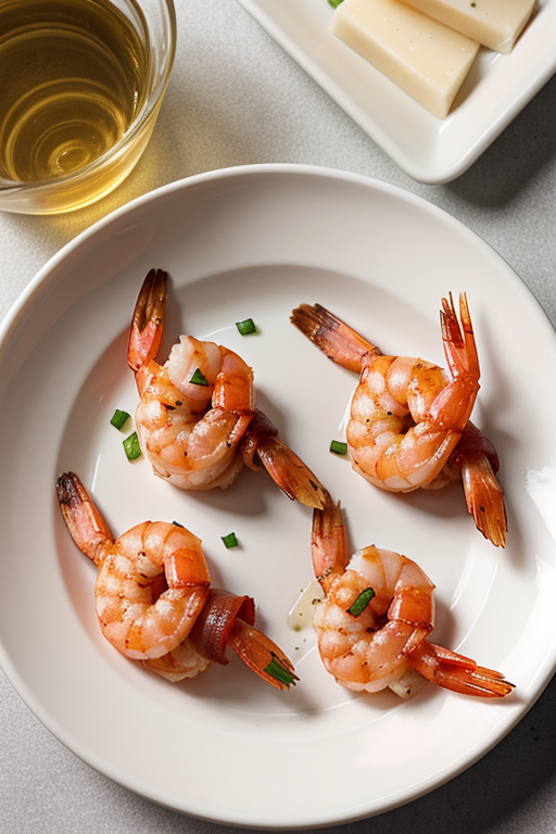 shrimp wrapped in bacon with cheese