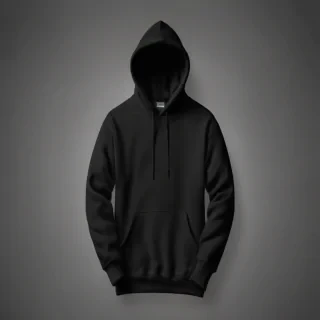 black hoodie mockup