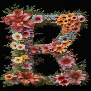 floral letters