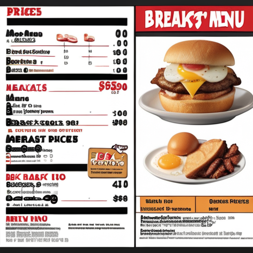 bk breakfast menu with prices