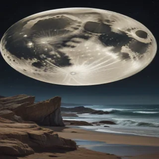 vintage moon art