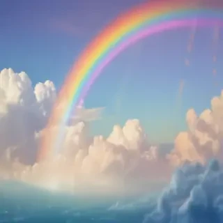 cute rainbow background