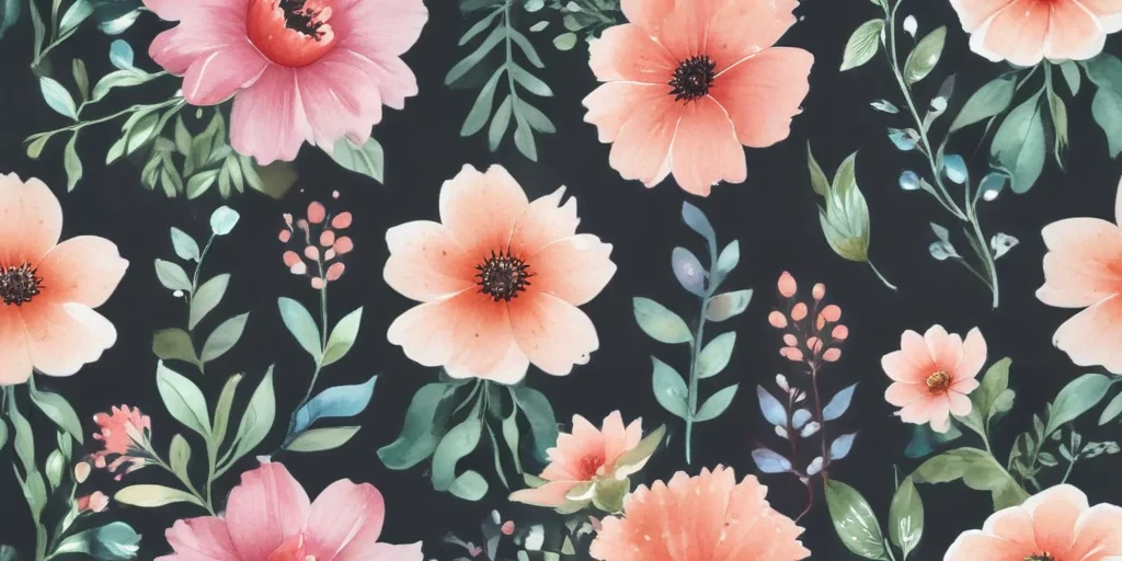 watercolor flowers clipart
