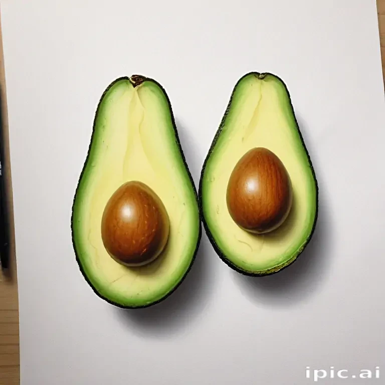avocado drawing