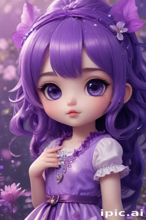kawaii cute purple wallpaper