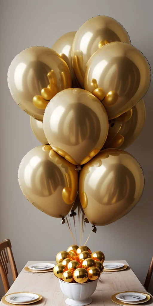 golden balloons