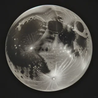 vintage moon art
