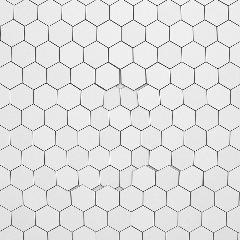 Generate a high-resolution pattern of overlapping hexagons in a light gray color palette, using a Canon EOS R5 with a 50mm f/1.2 lens, aperture set to f/4, ISO 100, and a shutter speed of 1/125s, capturing the image from a top-down perspective for uniformity and clarity.