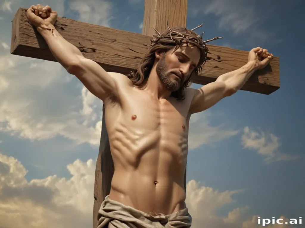 pictures of jesus on a cross