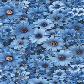 blue flower wallpaper aesthetic
