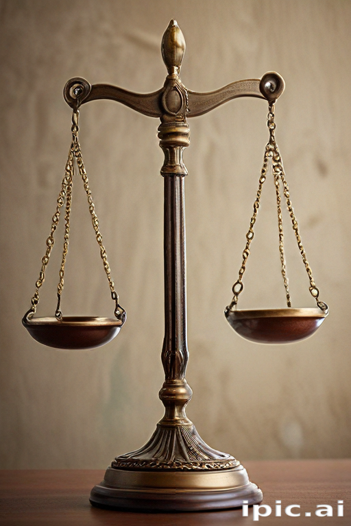 Balance Scale Authenticity Elegant Antique Brass Balance Scales Symbolizing Justice and Fairness ...