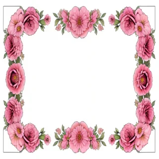 flower transparent border