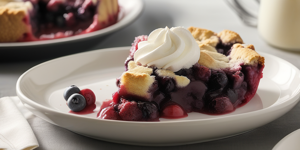 berry cobbler with cake mix