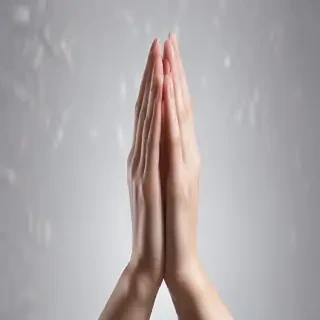 transparent prayer hands