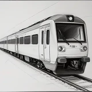 train sketch