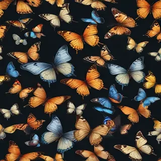 butterflies transparent background