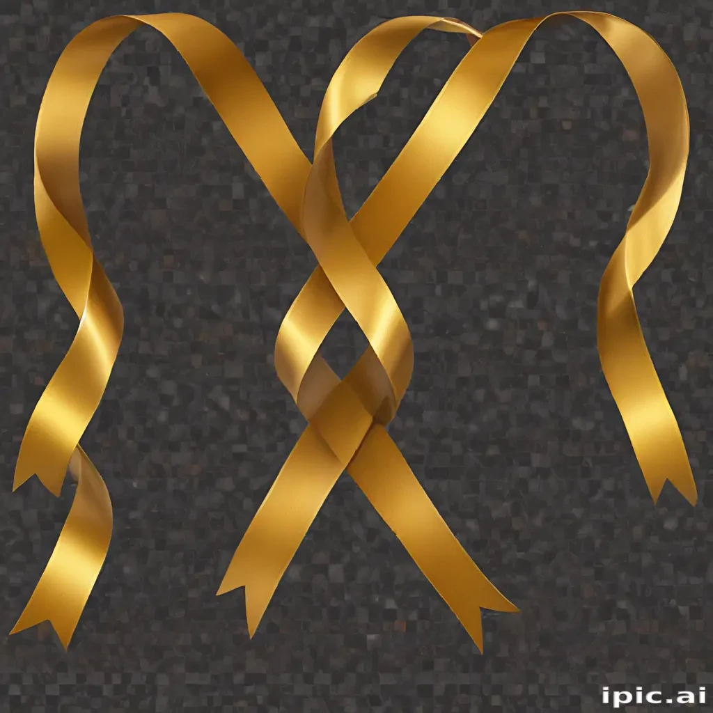 gold ribbon png