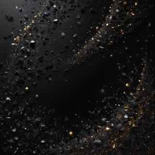 black background with glitter