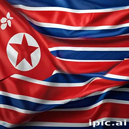north korea flag