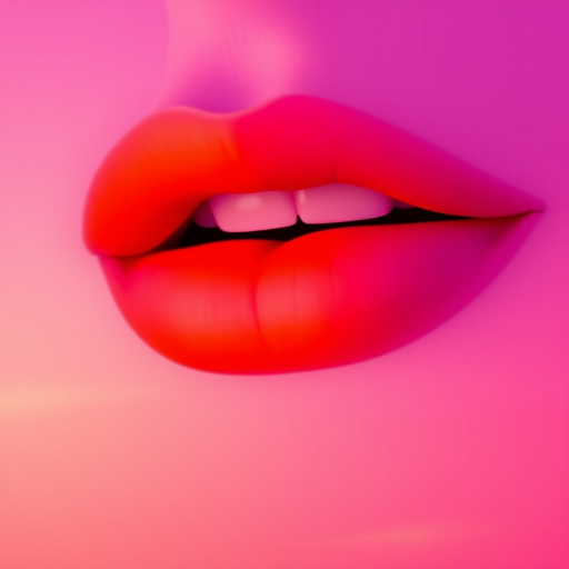 Gradient sunset lips blending warm orange, pink, and purple hues seamlessly, resembling a breathtaking sky at dusk, perfect for artistic expression